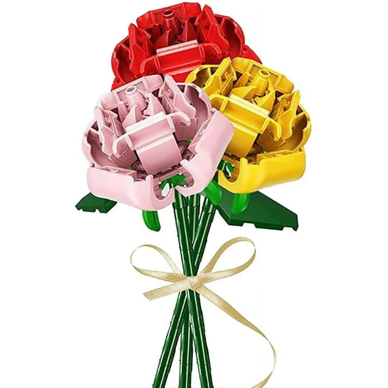 Flowers Bouquet Building Blocks Set Compatible for Lego,Artificial Flowers  for Home Decoration,Valentine's Day Gifts for Her, New 2022(999pcs)