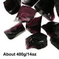 thumbnail image 3 of Uxcell Fire Glass for Fire Pit, 1.97"-3.15" High Luster Reflective Glass Rocks, Purple, 3 of 5
