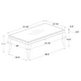 thumbnail image 5 of Maklaine Modern Metal Rectangle Coffee Table White and Chrome, 5 of 5