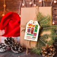thumbnail image 4 of JANDEL 48 piezas/lote Etiquetas de papel Kraft para árbol de Navidad Etiqueta de regalo de Feliz Navidad Etiqueta de Papá Noel Muñeco de nieve Etiqueta de envoltura de regalo DIY Etiqueta colgante, 4 of 6