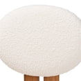 thumbnail image 4 of Pemberly Row Cream Fabric and Brown Wood 2-Piece Dining Chair Set, 4 of 9