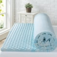 thumbnail image 2 of Zinus 2" Swirl Gel Cooling Memory Foam Mattress Topper, Full, 2 of 8