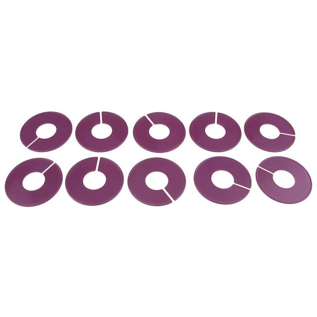 koolsoo 10pcs Unprinted Size Dividers Size Discs Size Separators Clothes Hanger Dividers