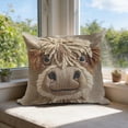thumbnail image 5 of Highland Cow Print Throw Pillow Cover,Short plush Decorative Square Pillpw Case Decor, Farmhous Decor Vintage Country Art for Gift, Lumbar Pillows Case, Cushion for Sofa Couch Bed, 5 of 6