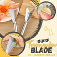 thumbnail image 4 of Stainless Steel Carving Knife Triangular Shape Cutting Fruit Vegetable Pumpkin Carving Tool, 4 of 5