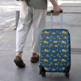 thumbnail image 3 of Cartoon Construction Vehicles Stars Dark Blue Pattern Luggage Cover Fashion Suitcase Cover Baggage Covers Fit 25-28 Inch Luggage (Go Travel), 3 of 5