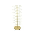 thumbnail image 4 of 7-Tier Industrial Hat Rack Stand with Wheels, Heavy Duty Rustic Metal Pipe Display for Retail Stores and Home Entryways (Gold), 4 of 9