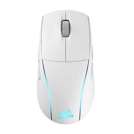 Corsair M75 Wireless RGB Lightweight FPS Gaming Mouse with 26,000 DPI, Swappable Side Buttons and Compatible with iCUE PC (White)