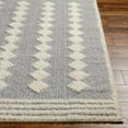 thumbnail image 2 of Hauteloom Hija Living Room, Bedroom Area Rug - Contemporary - Plush Pile - Light Slate, White - 6'7" x 9', 2 of 7