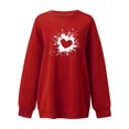 thumbnail image 3 of 2023 Chandail en Molleton de Mode pour Femmes 50 % de Rabais Liquidation Mode Automne Imprimé Ample Manches Longues Blouse Col Rond Chandail Décontracté, 3 of 3