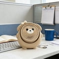 thumbnail image 2 of Cute Animal Handheld Fan, Portable Small Fan with Removable Front Cover, Tiltable Cool Breeze with 3 Speeds, Ultra Quiet Table Fan, Rechargeable Air Circulator Fan for Indoor Outdoor Office Travel, 2 of 5