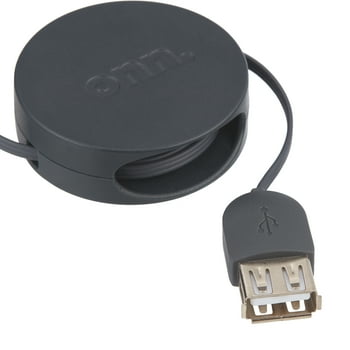 onn. USB Retractable Cable 6-Piece Adapter Kit, Compatible with all USB Devices
