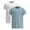 White+ Gray, variant on GYRATEDREAM 2 Pack Girls Short Sleeve Dry-Fit Crew Neck Active Athletic Performance T-Shirt for Kids 5-12 Years