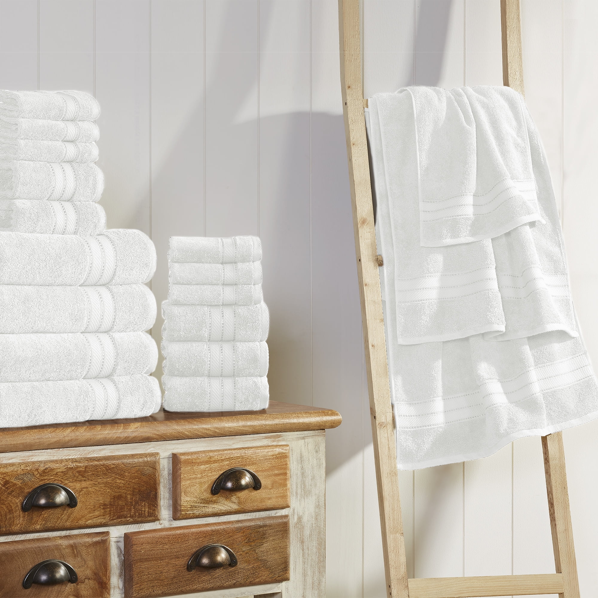 Modern Threads Spunloft™ 18 Piece Luxury Adult Bath Towel Set, White