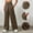 Brown, variant on Purcolt Sweatpants for Women Tummy Control Drawstring High Waist Wide Leg Trousers Comfort Stretchy Loose Fit Long Pants Streetwear with Pockets