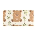 thumbnail image 5 of Bath Mat Soft Plush Non-Slip Absorbent Bathroom Rugs 39"x20" Cartoon Bear and Leaf, 5 of 8