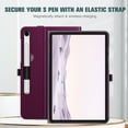thumbnail image 4 of Fintie Case for Samsung Galaxy Tab S10 Lite/ S10 FE/ S9 FE 5G 10.9 Inch/Tab S9 11 Inch, Multi-Angle Viewing Protective Cover with Pocket, Auto Sleep/Wake, Purple, 4 of 8