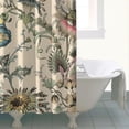 thumbnail image 4 of Waterproof Vintage Flowers Rustic Shower Curtain 72x72 Inch Boho Style Polyester Unique Shower Curtain for Bathroom Hotel Home Decor with 12 Plastic Hooks, 4 of 5