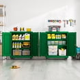 thumbnail image 7 of Modern Metal Accent Storage Cabinet with Doors and 2 Adjustable Shelves for Bathroom Home Office Living Room, 7 of 7