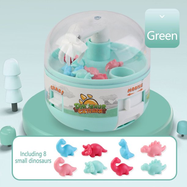 Mini máquina de garra de dinosaurio para niños Juguetes Cápsula de juguetes Mini máquina de agarre de dinosaurios Agarra la máquina Gacha Juguetes interactivos entre padres e hijos Wmkox8yii HAHFKSH1536