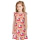 thumbnail image 1 of Fotbe Bunny And Strawberry Vestido de Dormir para Niñas de 3 a 10 Años, Mangas Cortas, Estilo Princesa, Pijama Camisón con Mangas Voladas-X-Large, 1 of 6