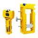thumbnail image 1 of Plantilla para bisagras de puerta, kit de instalación de bisagras portátil y fácil de instalar para carpinteros. Amarillo, 1 of 7