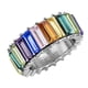 thumbnail image 2 of Anillo de diamantes a la moda para mujer, anillo geométrico con personalidad colorida, tamaño de joyería 5 Wmkox8yi sjalhkljlk2659, 2 of 8