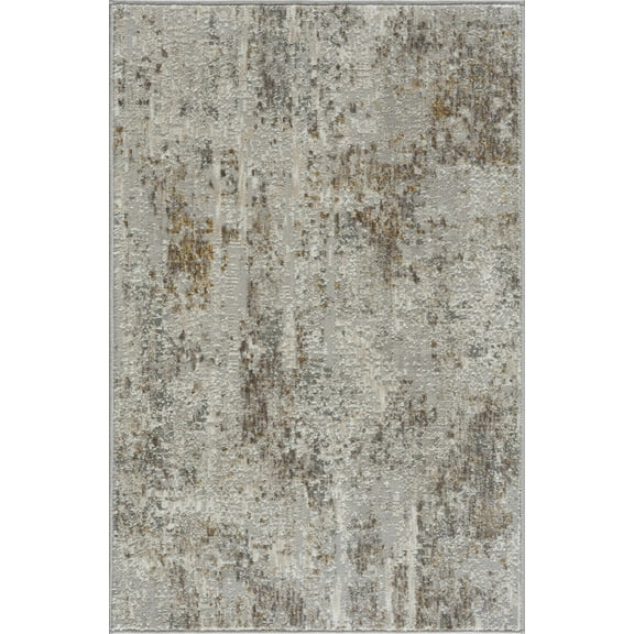 BoutiqueRugs Windale Contemporary Area Rug - Light Gray, Navy, Off White - 2' x 2'11"