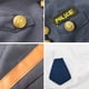 thumbnail image 4 of Uniforme para perros y gatos, ropa adorable para mascotas, divertido disfraz de cosplay, genial traje de policía con sombrero para perros y gatos (menos de 15 kg)., 4 of 5