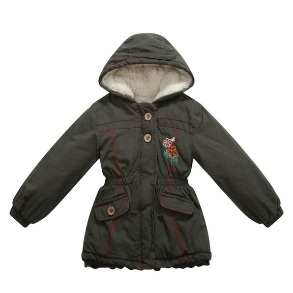 Richie House Girls' Graphite Padded Jacket RH0828-1/2