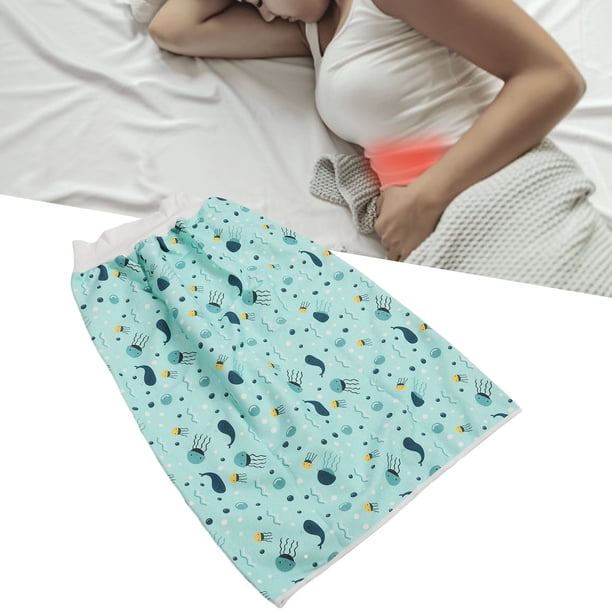 Falda de Pañal para Adultos Colchoneta para Incontinencia de Tela de Algodón Reutilizable y Lavable Almohadillas de Cama con Cintura Elástica para Incontinencia de Ancianos ANGGREK Otros