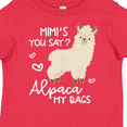 thumbnail image 4 of Inktastic Mimi's You Say Alpaca My Bags Boys or Girls Toddler T-Shirt, 4 of 5