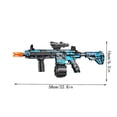 thumbnail image 3 of M416 Manual & Electric Splatter Gun 2-in-1 Gel Ball Blaster con 15000 Gafas de cuentas de agua ecológicas para juguetes al aire libre,1,11 Feliz Sencillez, 3 of 5