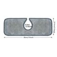 thumbnail image 2 of Alfombrilla para grifo de cocina para fregadero, paquete de 4 protectores contra salpicaduras, alfombrillas de 15*5,3 pulgadas, microfibra absorbente con lavabo a presión, accesorios para baño y RV (gris), gris JM, 2 of 5