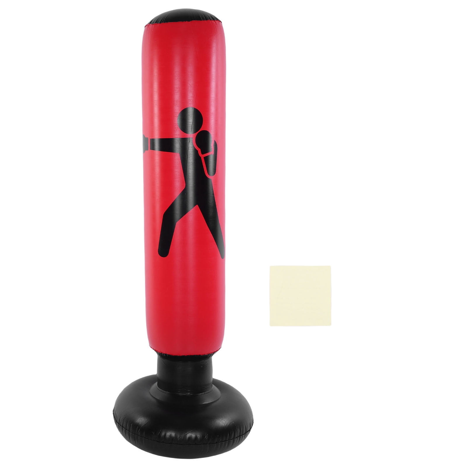 63 Inch Inflatable Boxing Pole, Thickened PVC Punching Bag for Kids Adults, Standing Kickboxing Column with Water Sand Base for Karate Taekwondo MMA Training