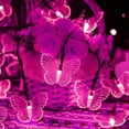 thumbnail image 2 of Huiyi LED Butterfly String Lights, 6m 30LED Outdoor Solar Powered String Light 8Mode Indoor for Lighting for Lawn Patio Wedding Party Decor, 2 of 7