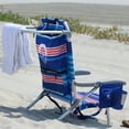 thumbnail image 3 of Set of 2. Ocean Zero Eco-Friendly Deluxe Backpack Beach Chair. Stripe., 3 of 6