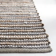 thumbnail image 3 of SAFAVIEH Vintage Leather Augustin Striped Area Rug, Grey/Ivory, 6' x 6' Square, 3 of 8