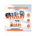 thumbnail image 2 of Continuous Bag Band Sealing Machine, 0.24-0.47 In/6-12 Mm Seal Width, Horizontal Band Sealer Machine With Digital Temperature Control, Bag Sealer For 0.02-0.8 Mm Plastic Bags With Count Function, 2 of 10