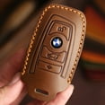 thumbnail image 4 of Car Key Fob Cover Case Protector For BMW 3 Series 5 Series X1 X3 X5 7 Series Key Case Cover Leather, 4 of 24
