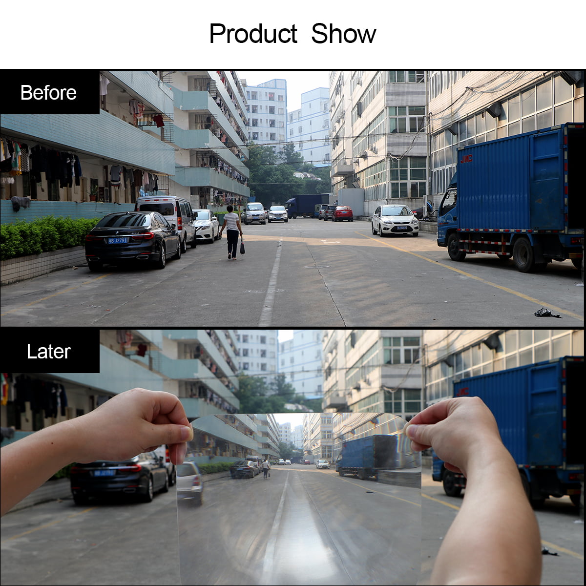 Aumo-mate Auto Wide Angle Lens 10 X 8 Reversing Stickers Parking Blind Spot Rear View for Car Van SUV 