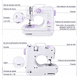 thumbnail image 3 of Máquina de Coser Portátil Eléctrica BLOOSOM con Kit de Costura Color Blanco, 3 of 5