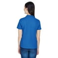 thumbnail image 2 of The Harriton Ladies 6 oz Ringspun Cotton PiquÃƒÂ© Short Sleeve Polo Shirt - TRUE ROYAL - S, 2 of 4