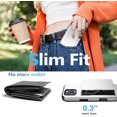 thumbnail image 4 of KOMI for iPhone 16 Pro Wallet Case with Card Holder + 2 Tempered Glass Screen Protector Protective Shockproof Hidden Card Slot Slim Case Women Men iPhone 16 Pro 6.3″ 2024 Silver, 4 of 7