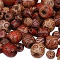thumbnail image 5 of BLESIYA 6X 150 Pieces Vintage Assorted Printed Wooden Beads Large Hole European Beads, 5 of 8