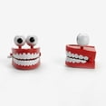 thumbnail image 4 of Wind Up Big Teeth Clockwork Teeth Strange Tricky Desktop Ornaments Children's Toy, 4 of 8