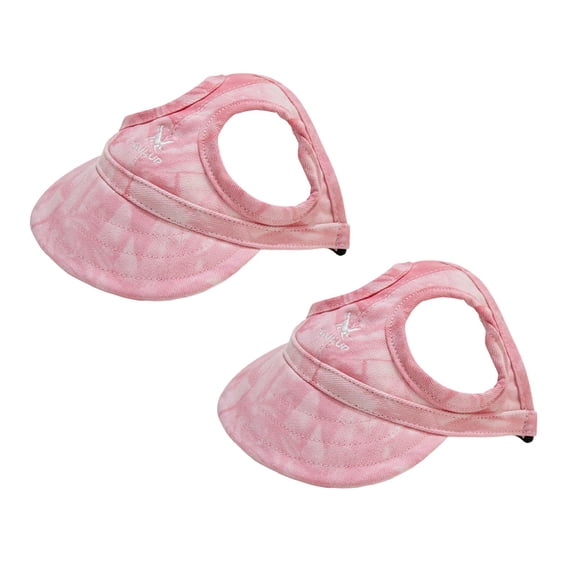 2Pack Deal Countdown! Dog Hat Dog Baseball Hat Pet Dog Sun Visor Hat With Ear Holes And Adjustable Strap Puppy Sun Hat Trucker Hat For Small Dogs Pet Hats Birthday Gift For Pet Dog Cat 4.3"x1.2"