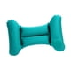 thumbnail image 5 of Almohada de viaje inflable, almohada de espalda, prensa para inflar, forma de H, inflable para tren Azul seda de leche, 5 of 9