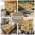 thumbnail image 6 of Orange Coastal Large Tapestry for Bedroom Wall Hanging Tapestry,Turtle Nautical Anchor Octopus Starfish Ceiling Backdrop Tapestries Poster Blanket Wall Decor for Teens Room Living Room 100" x 59", 6 of 8