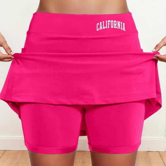 Women's Mid Rise Culottes With Pocket Sports Casual Fashion Printed Skirt Skirts for Women plus Size Summer Skirts for Women Extra Long Bed Skirt Womens Midi Skirt Hiking Skirt Denim Overall Skirt